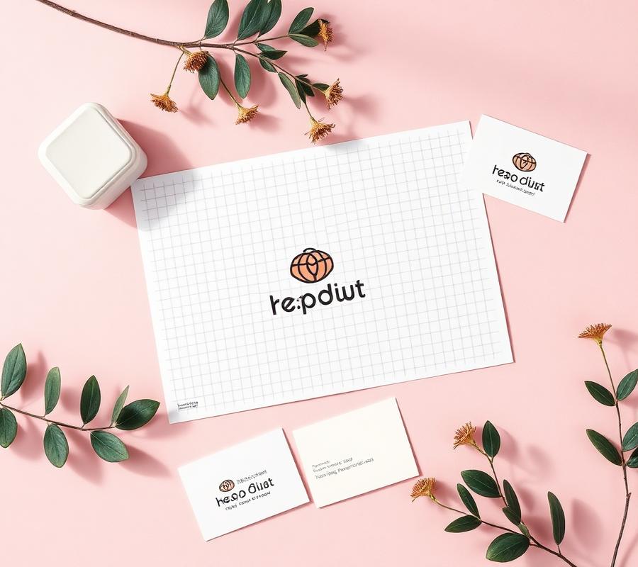 Brand identity design materials