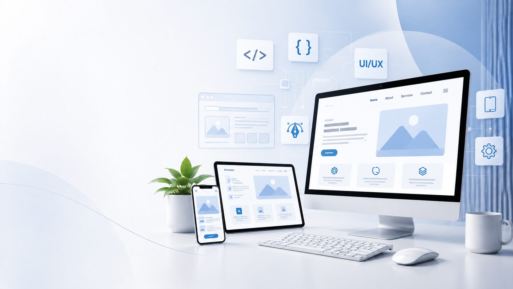 Web design services banner